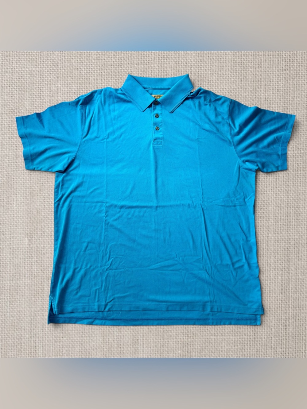 Foundry Shirt Mens 3XLT Blue Premium Polo Quick-Dri Short Sleeve Performance EUC